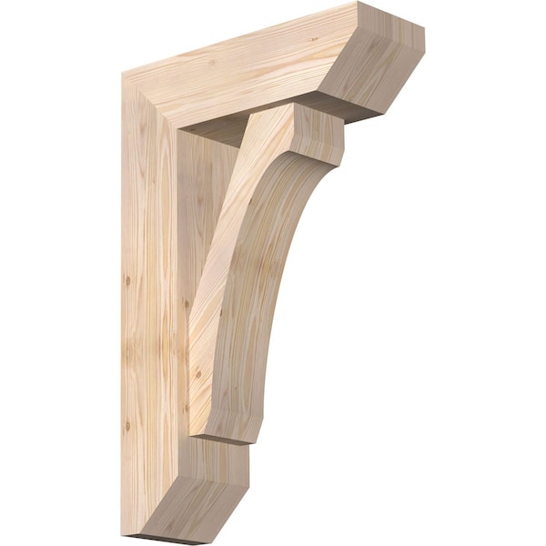 Ekena Millwork Legacy Slat Smooth Bracket w/ Offset Brace, Douglas Fir, 7 1/2"W x 22"D x 34"H BKT0806X22X34LEC06SDF - main